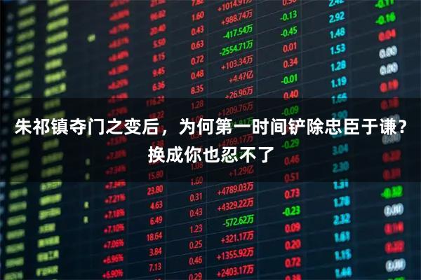 朱祁镇夺门之变后，为何第一时间铲除忠臣于谦？换成你也忍不了